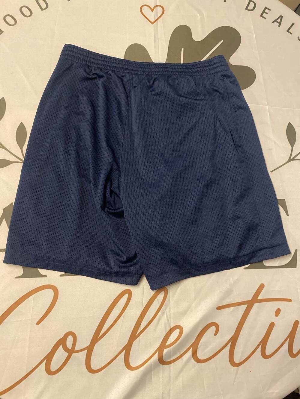 Nike Dri-FIT Mesh Athletic Shorts Navy Blue Size XL - Picture 3 of 4